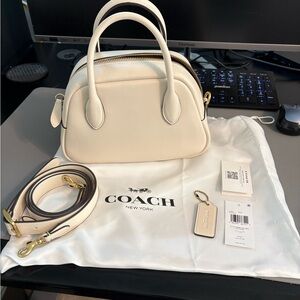 Coach Burroughs Bowling Satchel in Chalk